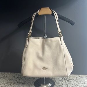 Coach cream shoulder bag